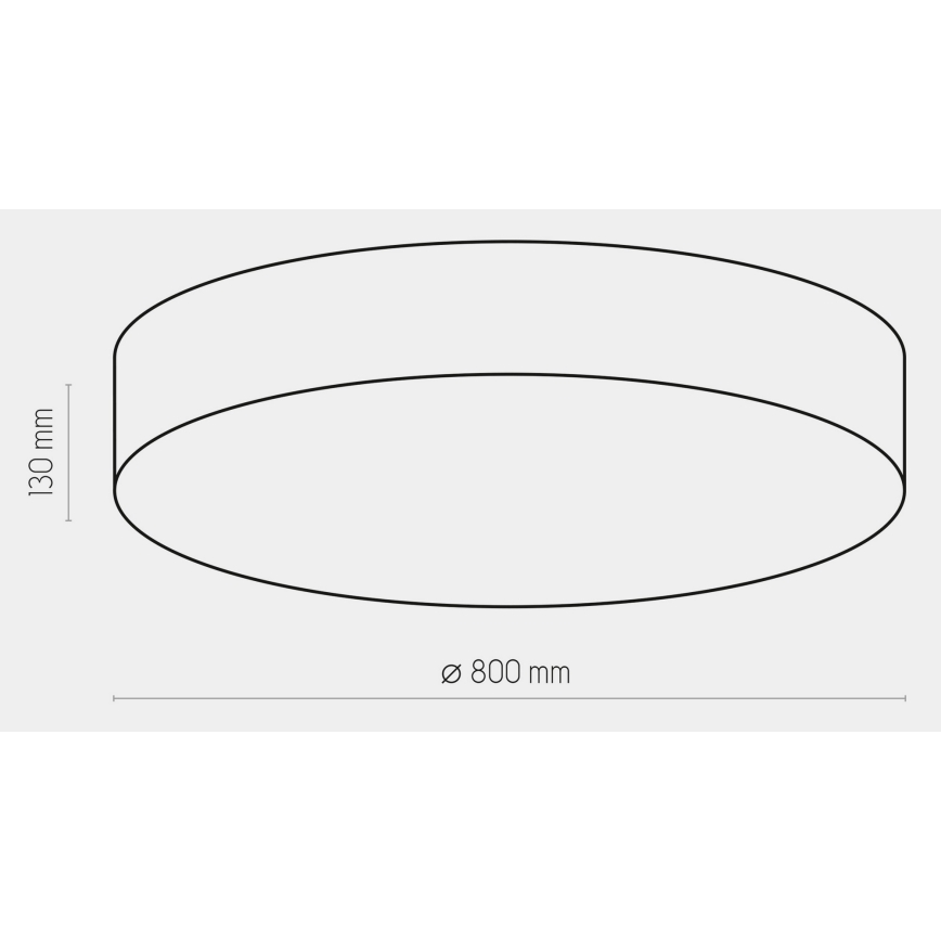 Stropní svítidlo RONDO 6xE27/15W/230V pr. 80 cm modrá