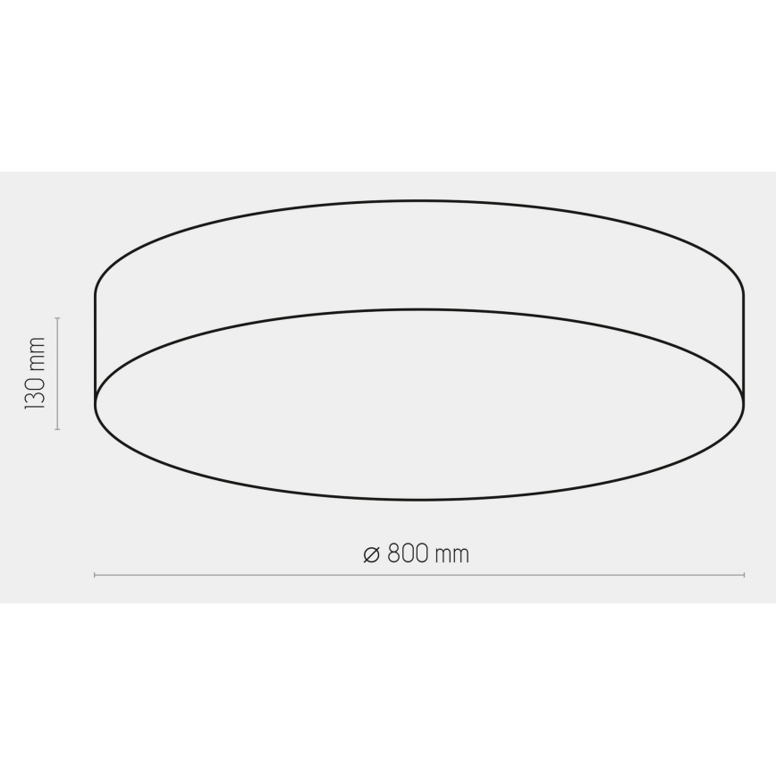 Stropní svítidlo RONDO 6xE27/15W/230V pr. 80 cm tyrkysová