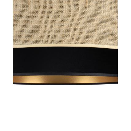 Stropní svítidlo SARTA 1xE27/60W/230V pr. 45 cm černá/juta