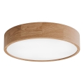 Stropní svítidlo se senzorem CLEO 4xE27/24W/230V pr. 47,5 cm dub