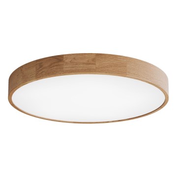 Stropní svítidlo se senzorem CLEO 6xE27/24W/230V pr. 80 cm dub