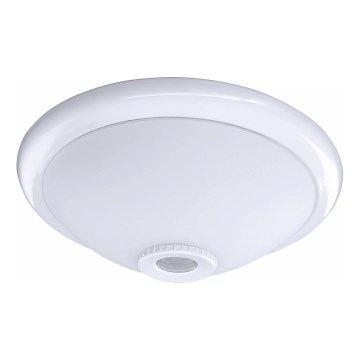 Stropní svítidlo se senzorem pohybu a soumraku MANA 2xE27/40W/230V pr. 30 cm bílá
