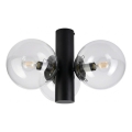 Stropní svítidlo SFERIO 3xE14/5W/230V černá/čirá