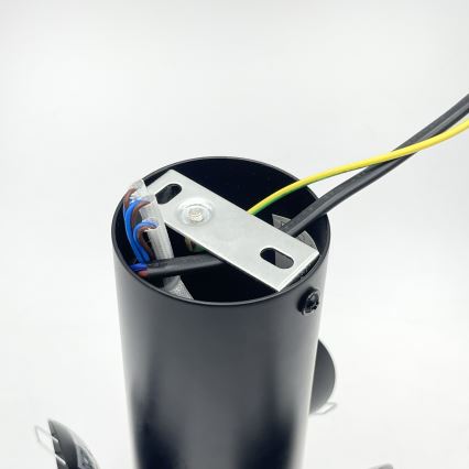 Stropní svítidlo SFERIO 3xE14/5W/230V černá/čirá