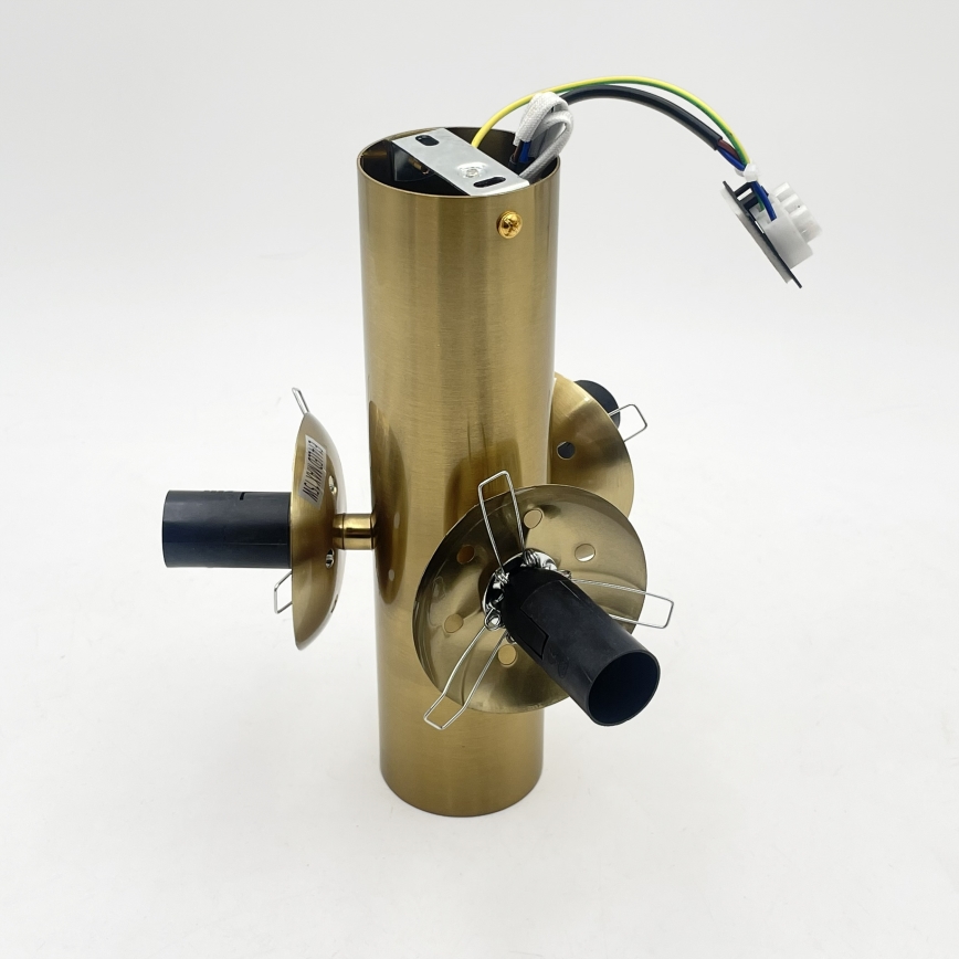 Stropní svítidlo SFERIO 3xE14/5W/230V mosaz/kouřová béžová