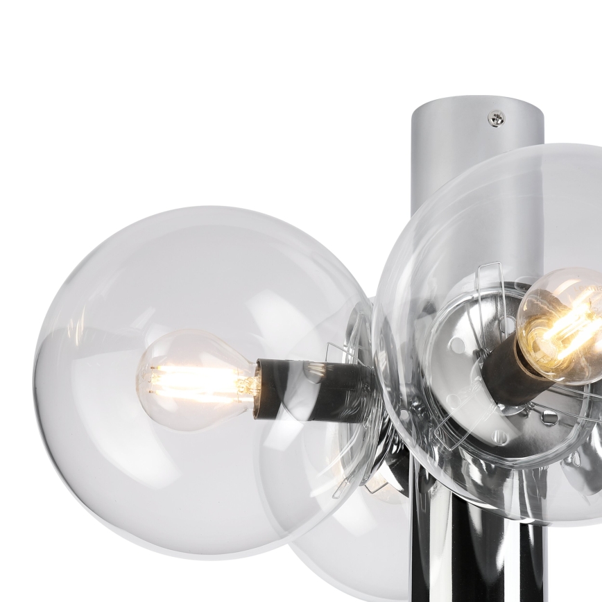 Stropní svítidlo SFERIO 4xE14/5W/230V lesklý chrom/čirá