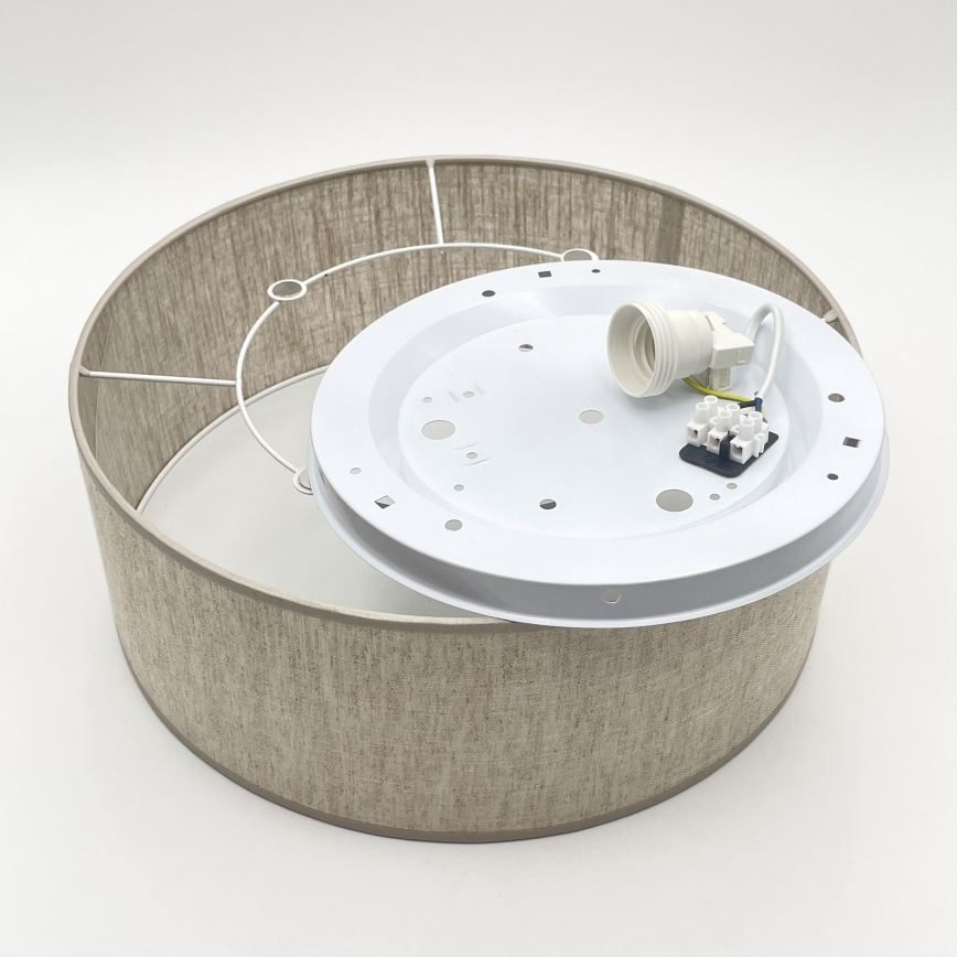 Stropní svítidlo SIRJA 1xE27/15W/230V pr. 35 cm béžová