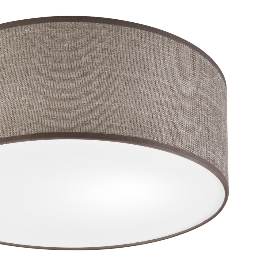 Stropní svítidlo SIRJA 1xE27/15W/230V pr. 35 cm hnědá