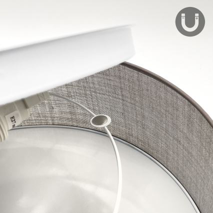 Stropní svítidlo SIRJA 1xE27/15W/230V pr. 35 cm hnědá