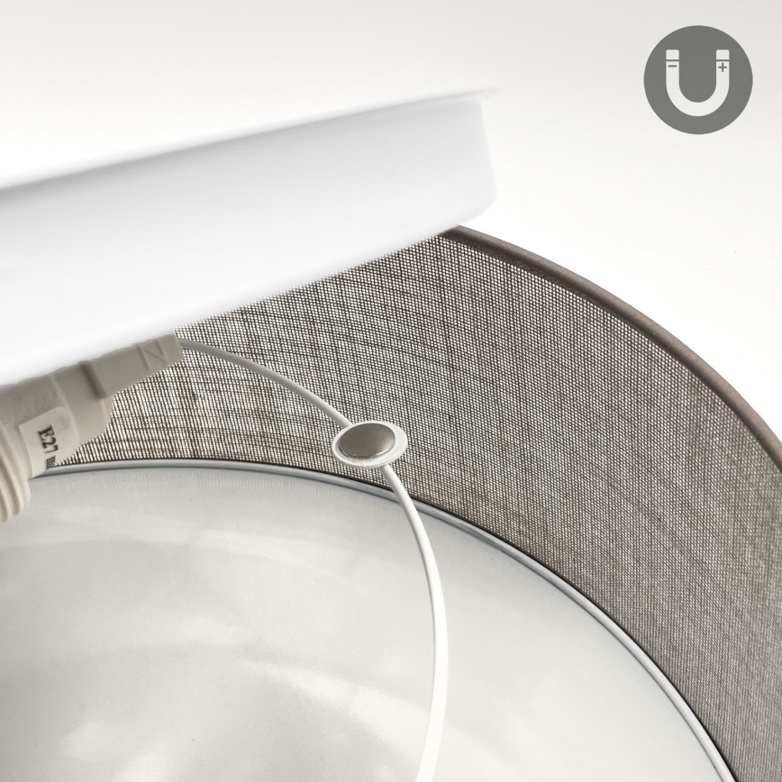 Stropní svítidlo SIRJA 1xE27/15W/230V pr. 35 cm hnědá