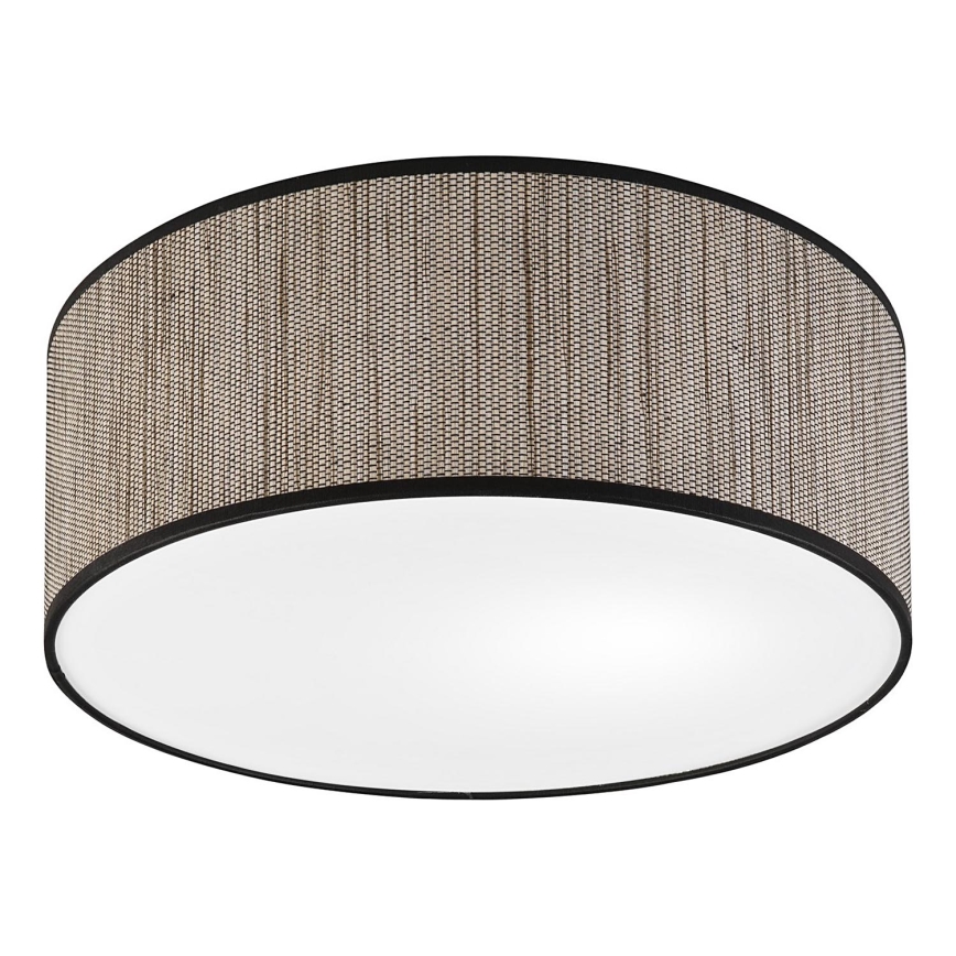 Stropní svítidlo SIRJA 2xE27/15W/230V pr. 35 cm hnědá