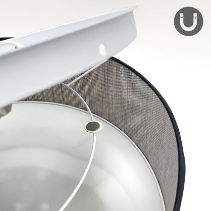 Stropní svítidlo SIRJA 2xE27/15W/230V pr. 35 cm hnědá