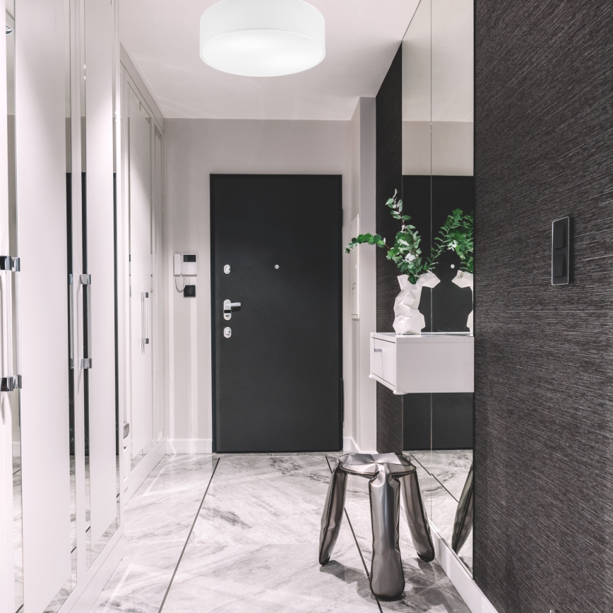 Stropní svítidlo SIRJA 2xE27/15W/230V pr. 45 cm bílá