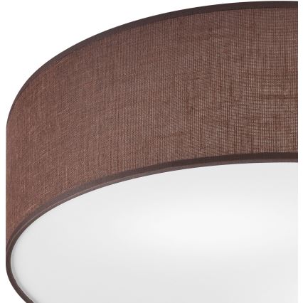 Stropní svítidlo SIRJA 2xE27/15W/230V pr. 45 cm hnědá