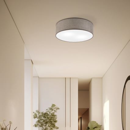 Stropní svítidlo SIRJA 2xE27/15W/230V pr. 45 cm hnědá