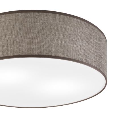 Stropní svítidlo SIRJA 2xE27/15W/230V pr. 45 cm hnědá