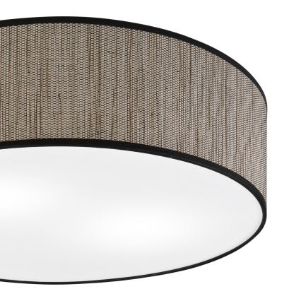 Stropní svítidlo SIRJA 2xE27/15W/230V pr. 45 cm hnědá