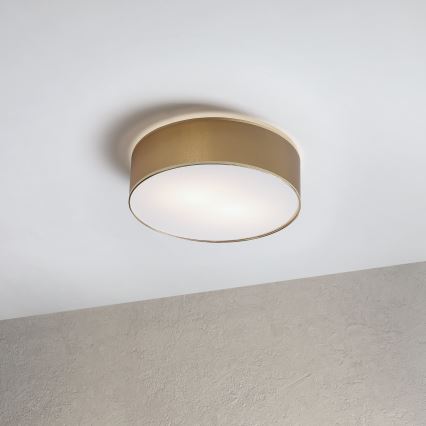 Stropní svítidlo SIRJA 2xE27/15W/230V pr. 45 cm hnědá/zlatá