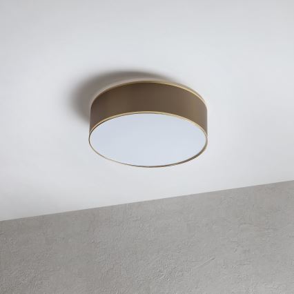 Stropní svítidlo SIRJA 2xE27/15W/230V pr. 45 cm hnědá/zlatá