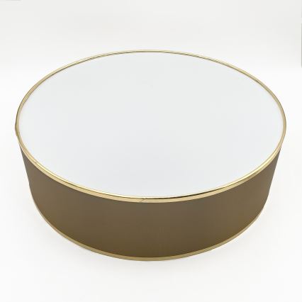 Stropní svítidlo SIRJA 2xE27/15W/230V pr. 45 cm hnědá/zlatá