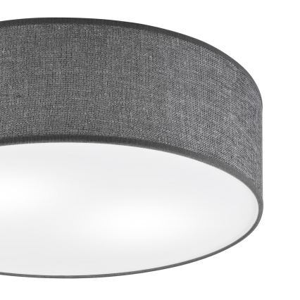 Stropní svítidlo SIRJA 2xE27/15W/230V pr. 45 cm šedá
