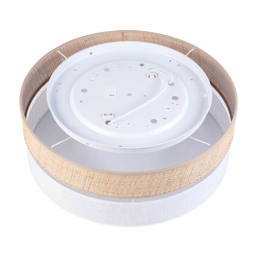 Stropní svítidlo SIRJA BOHO 2xE27/15W/230V pr. 45 cm béžová/bílá