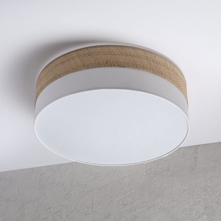 Stropní svítidlo SIRJA BOHO 2xE27/15W/230V pr. 45 cm béžová/bílá
