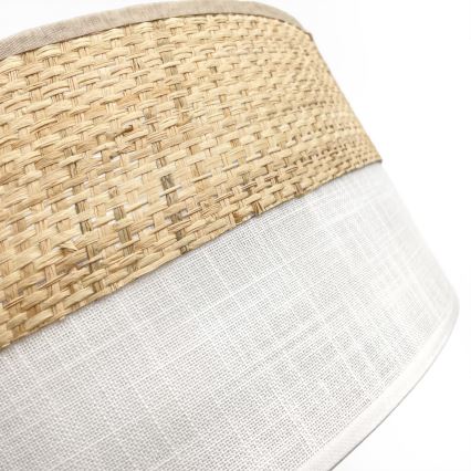 Stropní svítidlo SIRJA BOHO 2xE27/15W/230V pr. 45 cm béžová/bílá