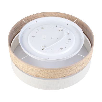 Stropní svítidlo SIRJA BOHO 2xE27/15W/230V pr. 45 cm béžová/krémová