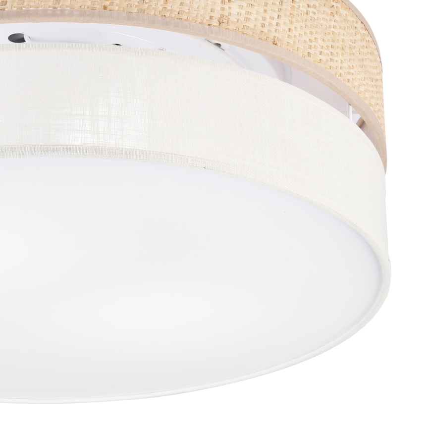 Stropní svítidlo SIRJA BOHO 2xE27/15W/230V pr. 45 cm béžová/krémová
