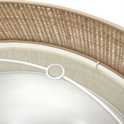 Stropní svítidlo SIRJA BOHO 2xE27/15W/230V pr. 45 cm béžová/krémová