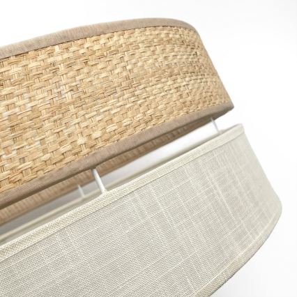 Stropní svítidlo SIRJA BOHO 2xE27/15W/230V pr. 45 cm béžová/krémová