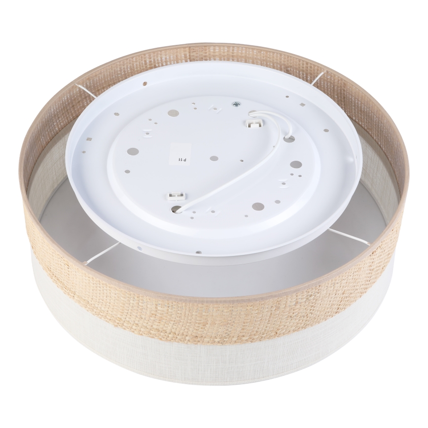 Stropní svítidlo SIRJA BOHO 2xE27/15W/230V pr. 45 cm béžová/krémová