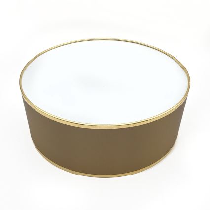 Stropní svítidlo SIRJA DOUBLE 2xE14/15W/230V pr. 35 cm hnědá/zlatá