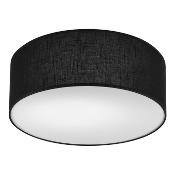 Stropní svítidlo SIRJA DOUBLE 2xE27/15W/230V pr. 35 cm černá