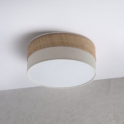 Stropní svítidlo SIRJA DOUBLE BOHO 2xE14/15W/230V pr. 35 cm béžová/krémová