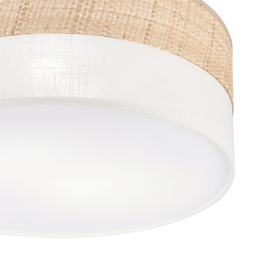 Stropní svítidlo SIRJA DOUBLE BOHO 2xE14/15W/230V pr. 35 cm béžová/krémová