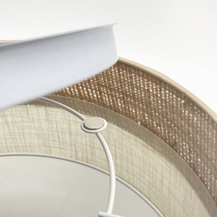 Stropní svítidlo SIRJA DOUBLE BOHO 2xE14/15W/230V pr. 35 cm béžová/krémová
