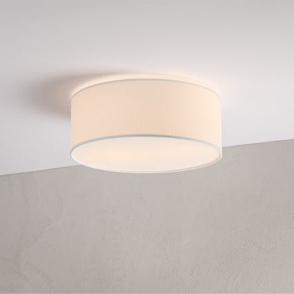 Stropní svítidlo SIRJA PLISADO 2xE27/15W/230V pr. 35 cm bílá
