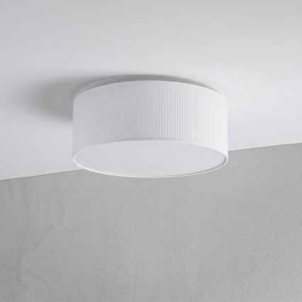 Stropní svítidlo SIRJA PLISADO 2xE27/15W/230V pr. 35 cm bílá