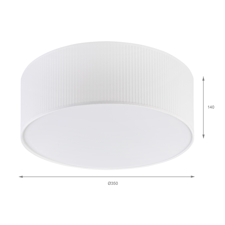 Stropní svítidlo SIRJA PLISADO 2xE27/15W/230V pr. 35 cm bílá