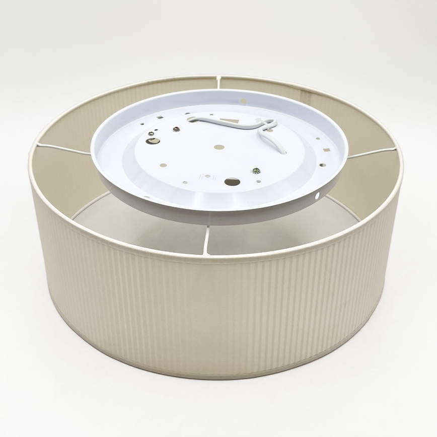 Stropní svítidlo SIRJA PLISADO 2xE27/15W/230V pr. 35 cm krémová