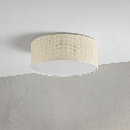 Stropní svítidlo SIRJA PLISADO 2xE27/15W/230V pr. 35 cm krémová