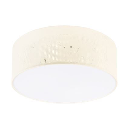 Stropní svítidlo SIRJA PLISADO 2xE27/15W/230V pr. 35 cm krémová