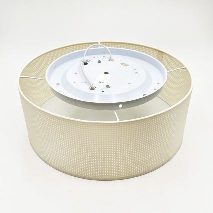 Stropní svítidlo SIRJA PLISADO 2xE27/15W/230V pr. 35 cm krémová