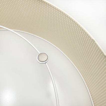 Stropní svítidlo SIRJA PLISADO 2xE27/15W/230V pr. 35 cm krémová