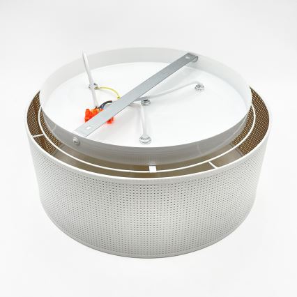Stropní svítidlo SIRJA PLISADO 3xE27/15W/230V pr. 35 cm bílá/zlatá