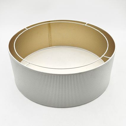 Stropní svítidlo SIRJA PLISADO 3xE27/15W/230V pr. 35 cm bílá/zlatá