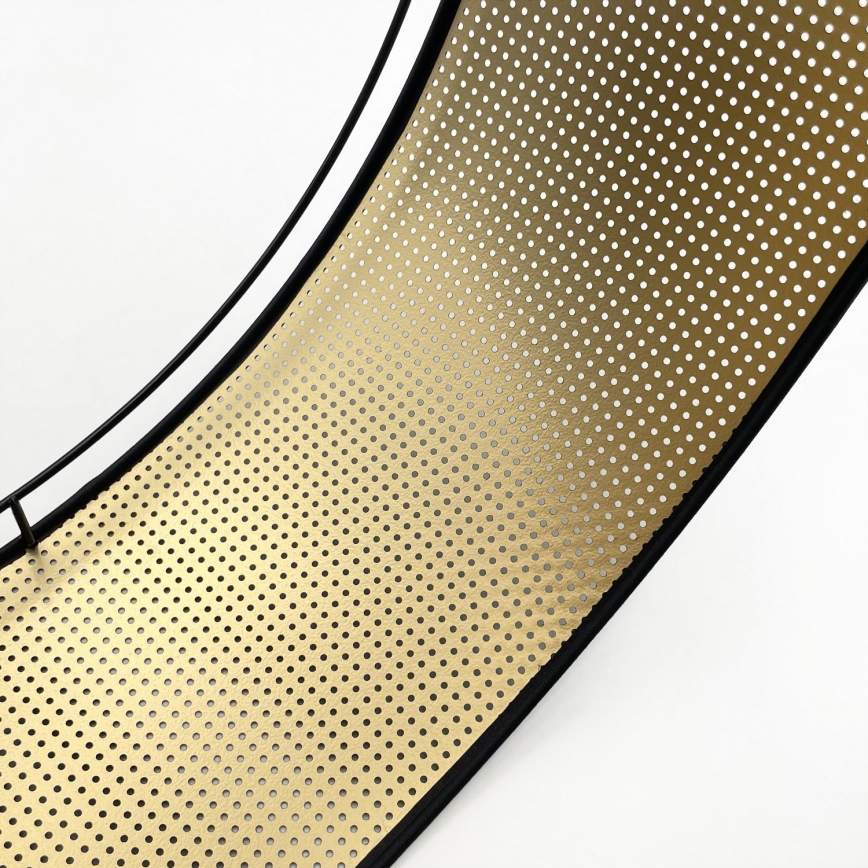 Stropní svítidlo SIRJA PLISADO 3xE27/15W/230V pr. 35 cm černá/zlatá