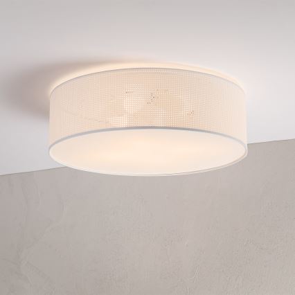 Stropní svítidlo SIRJA PLISADO 4xE27/15W/230V pr. 45 cm bílá